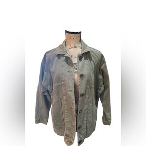 Zara Oversized Khaki Utility Jacket